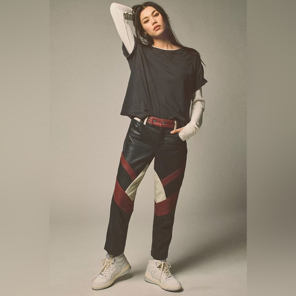 We The Free Color Block Rebel Vegan Pants BNWT - Picture 4 of 13